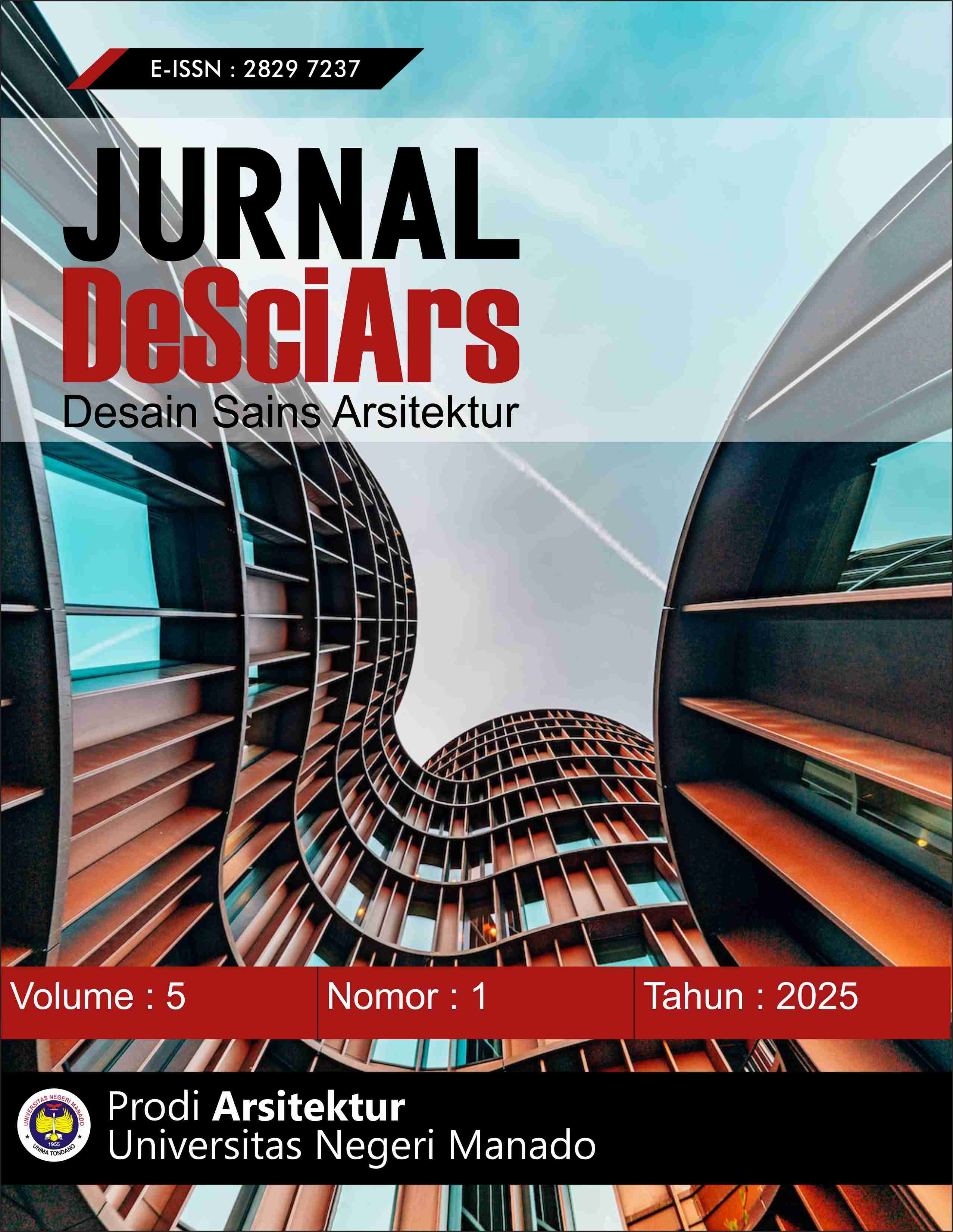 					View Vol. 5 No. 1 (2025): Jurnal Ilmiah Desain Sains Arsitektur (DeSciArs) Juni
				
